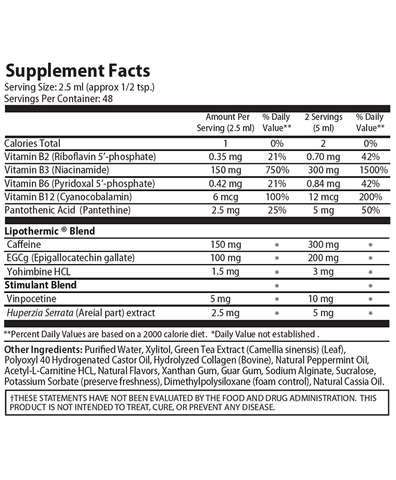 Ventilean RX - a fast acting, super concentrated liquid pre-workout supplement